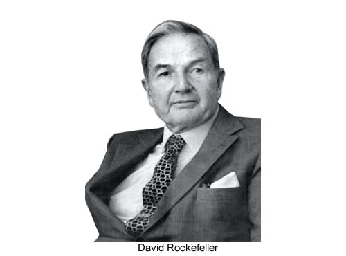 empresario y  banquero David Rockefeller